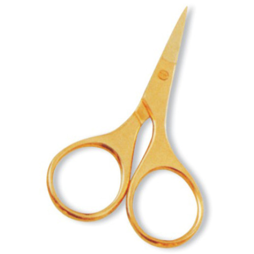 Cuticle Scissor. Full Gold.